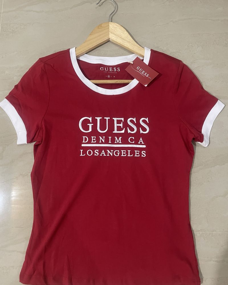Camisa Guess Denim CA roja